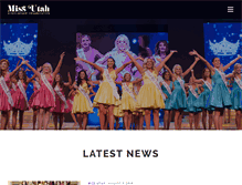 Tablet Screenshot of missutahpageant.com